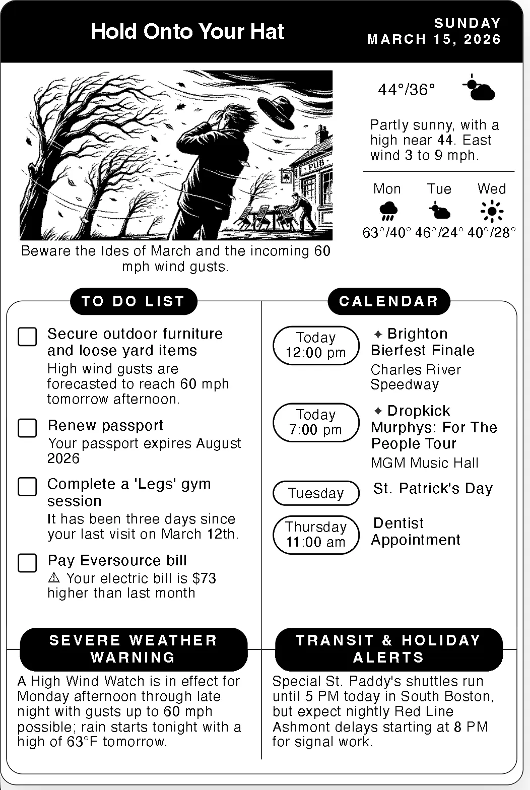 Personal Newspaper screenshot